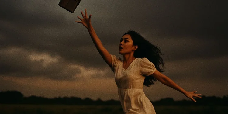 Woman Reaching Book