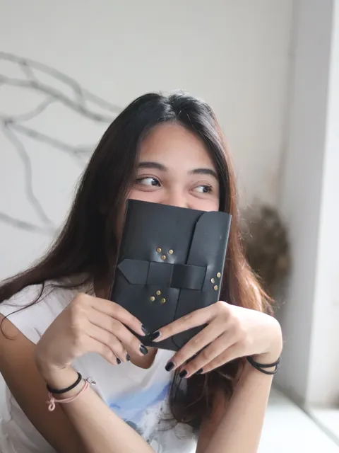 Black Leather Notebook Woman Custom Notebook Personalized Journal Standard Order 5