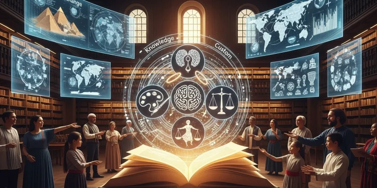 Global Knowledge Exchange Library Hologram