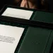 Green Leather Notebook Gift Box