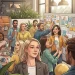 Vibrant Office Illustration