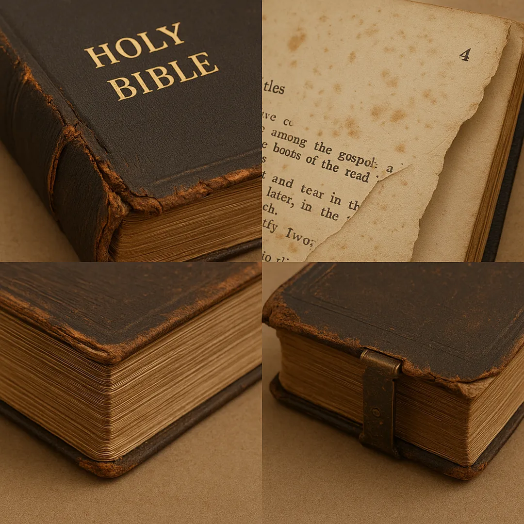 Antique Holy Bible Book General Notebook Standard Order