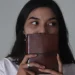 Woman Holding Brown Notebook Custom Notebook Personalized Journal Standard Order 1