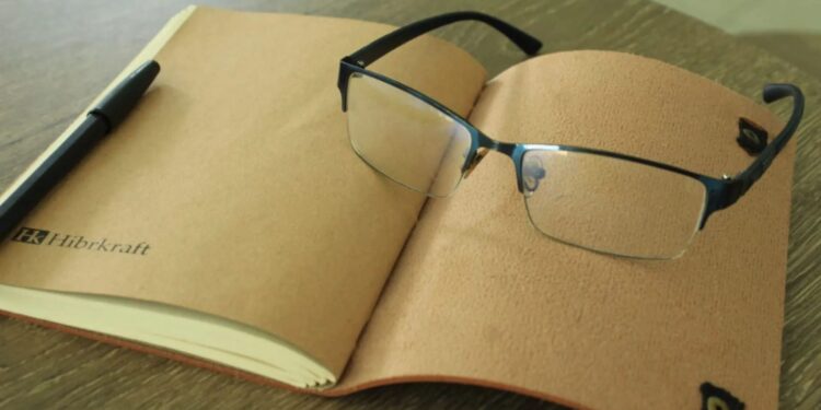 Kraft Paper Notebook Pen Glasses Custom Notebook Personalized Journal Standard Order