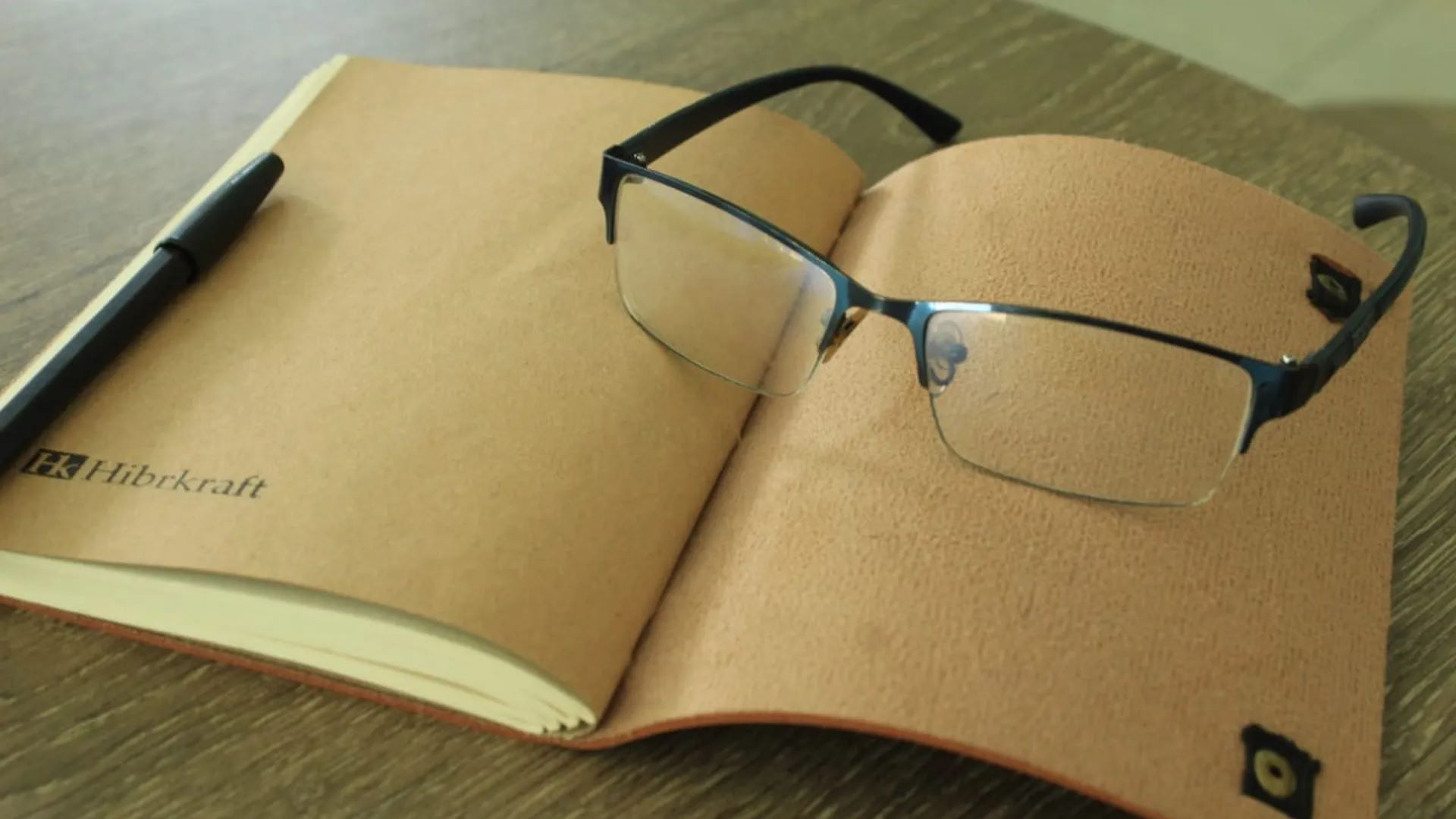 Kraft Paper Notebook Pen Glasses Custom Notebook Personalized Journal Standard Order